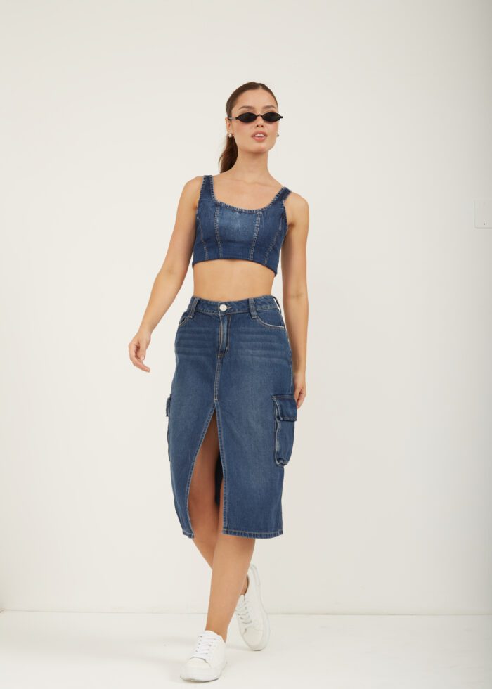 FALDA SEMI LARGA PLAY