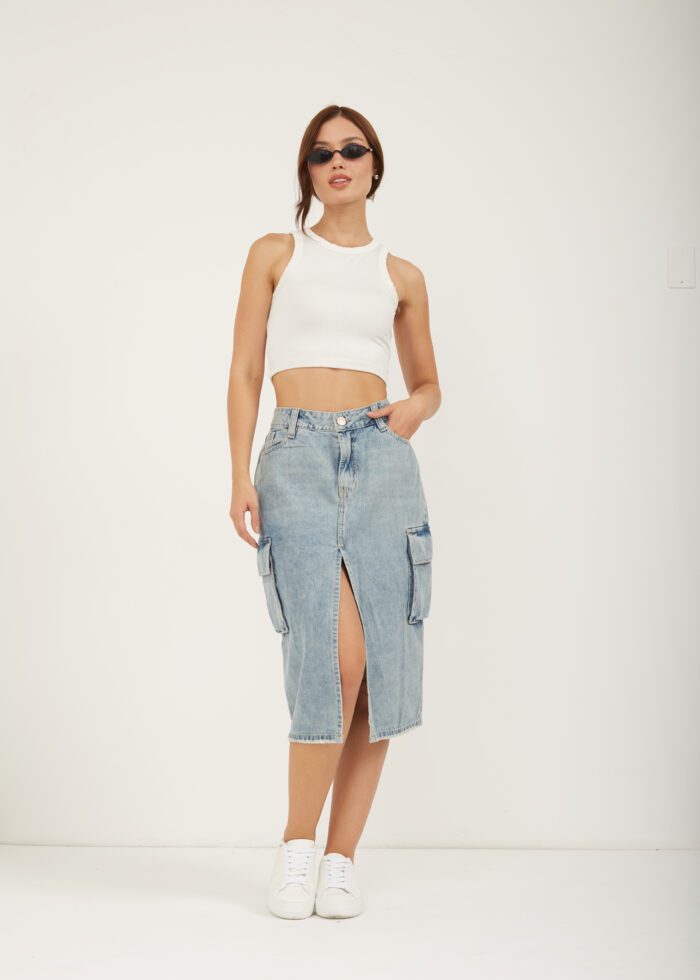 FALDA SEMI LARGA SECH