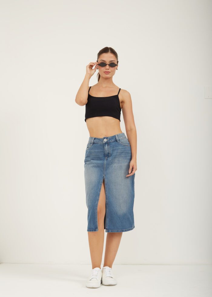 FALDA SEMI LARGA TRIVI